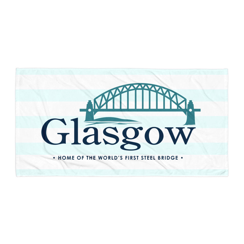 Glasgow Beach Towel River Stripes Horizontal Karbelle