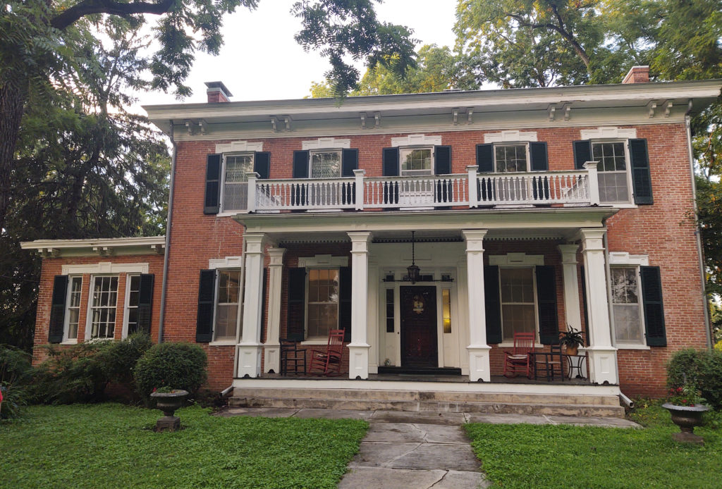 2020-07-21 20.16.15 copy The Shackelford House, once named Boscobel, was built by town financier Thomas Shackelford. This is the only of the four homes featured that is not post Civil War.