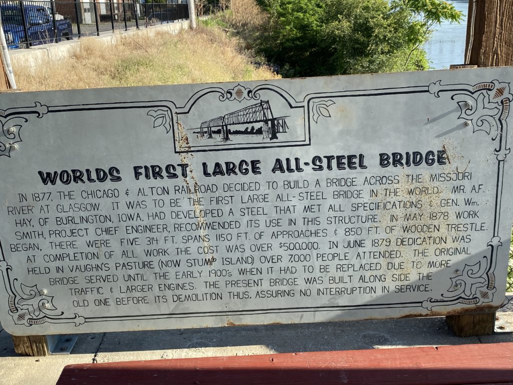 Worlds First Steel Bridge Marker - Built in 1877