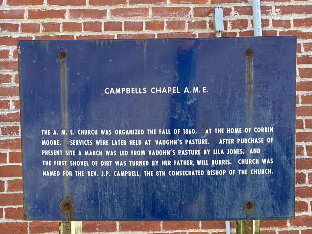 Campbell Chapel A.M.E. Historical Church Marker