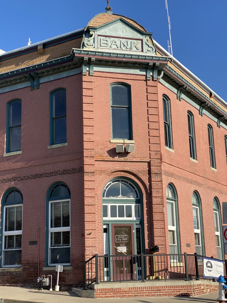 City Hall located in former Bank - Glasgow, MO