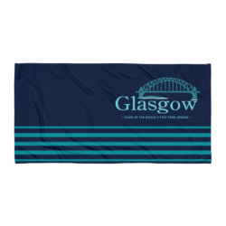 Glasgow MO Beach Towel - Dark