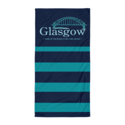 Glasgow MO Beach Towel - Dark Vertical