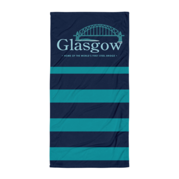 Glasgow MO Beach Towel - Dark Vertical