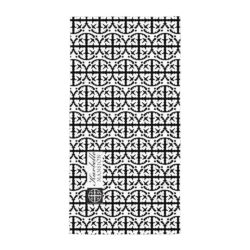 Karbelle Mansion Beach Towel - Black and White