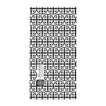 Karbelle Mansion Beach Towel - Black and White