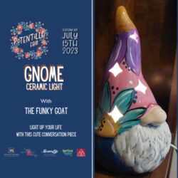 Potentilla Fair - gnome ceramic light pop up shop